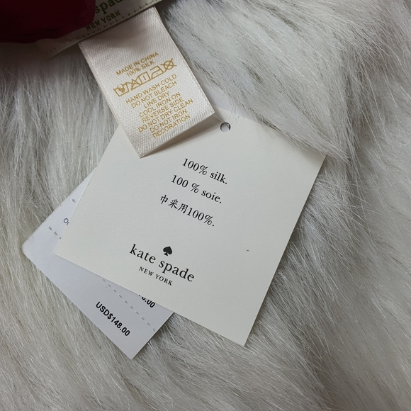 Kate spade CHERRY BLOSSOM SILK OBLONG SCARF - Picture 3 of 5